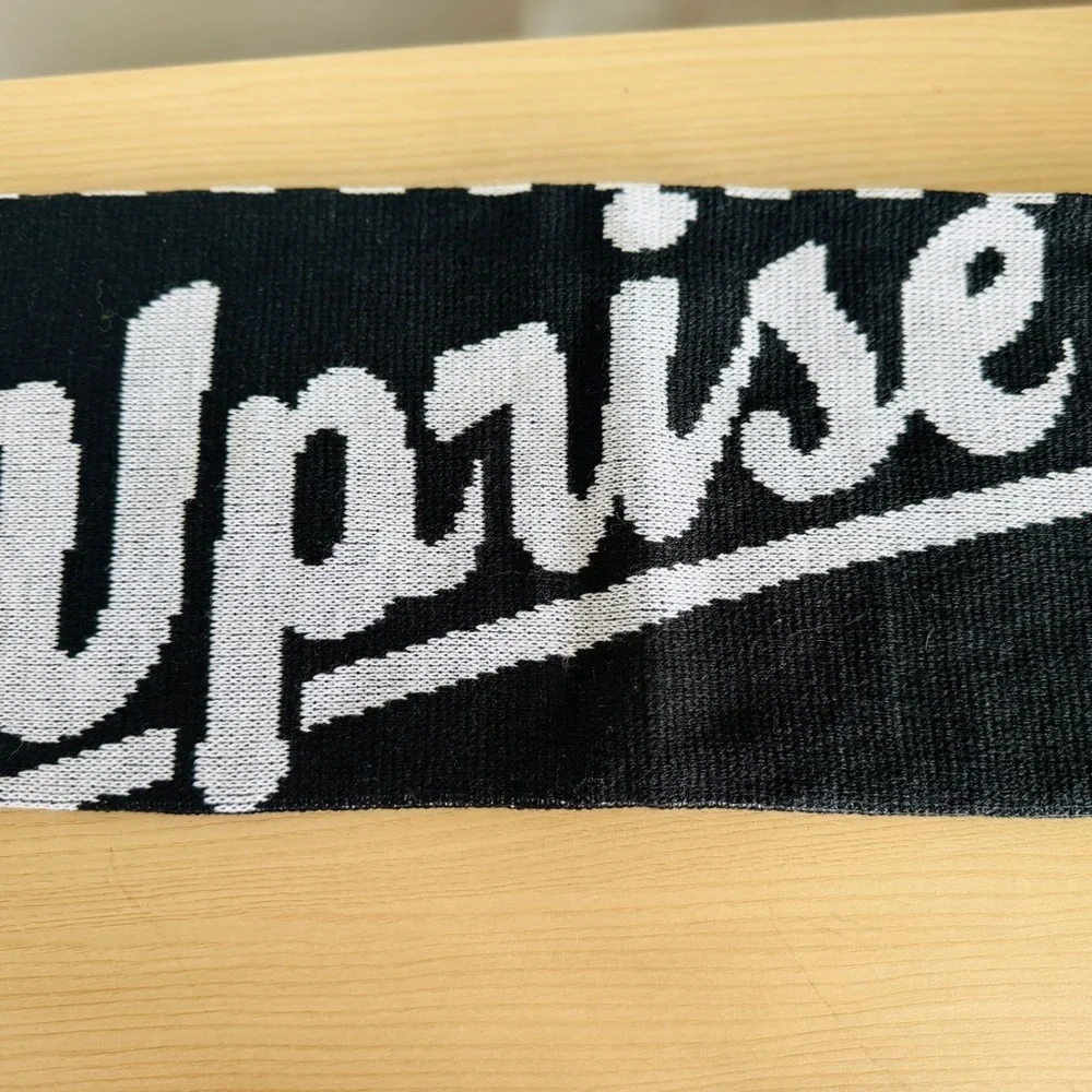 NWOT Checkered Black and White Scarf